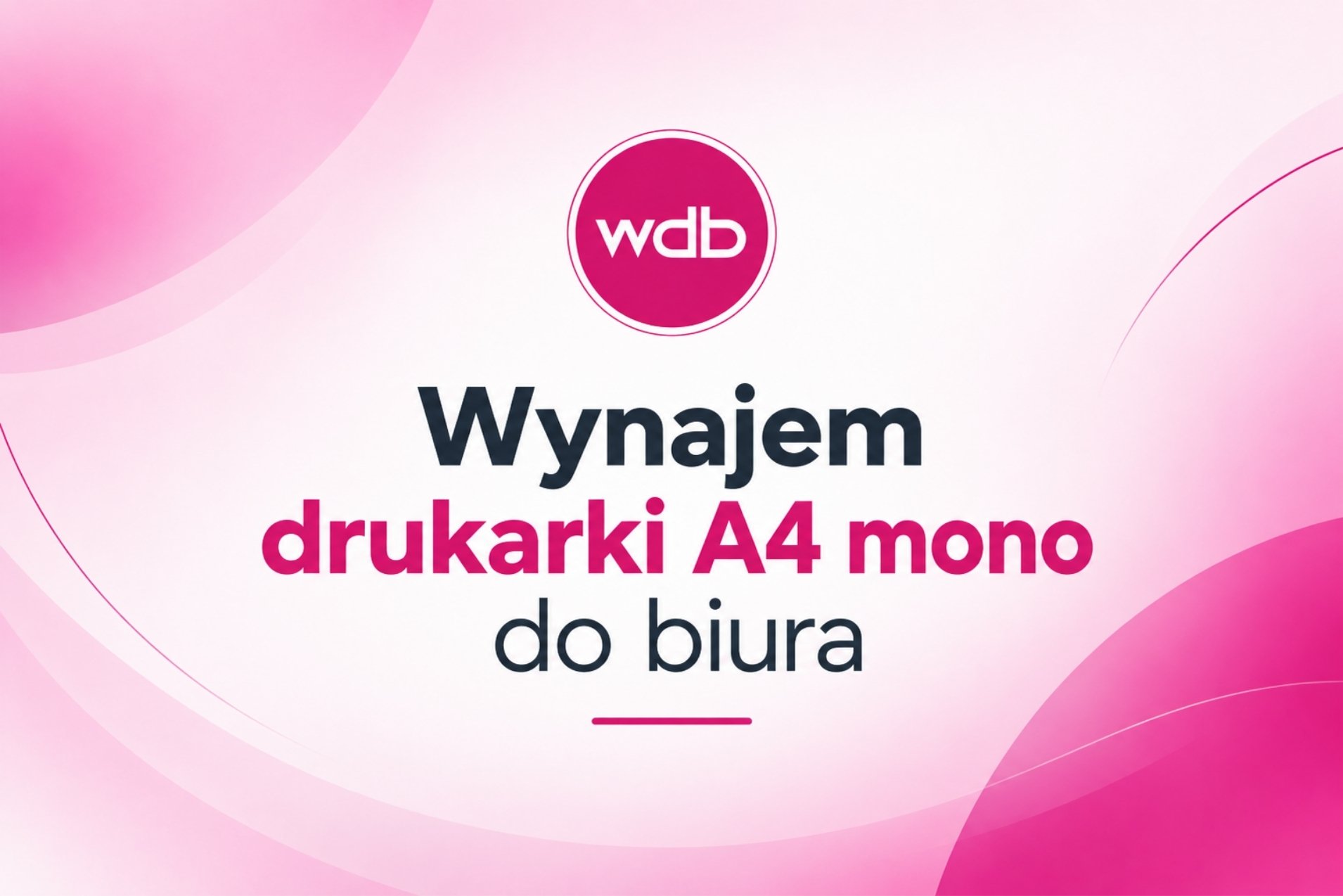 wynajem drukarki A4 mono do biura